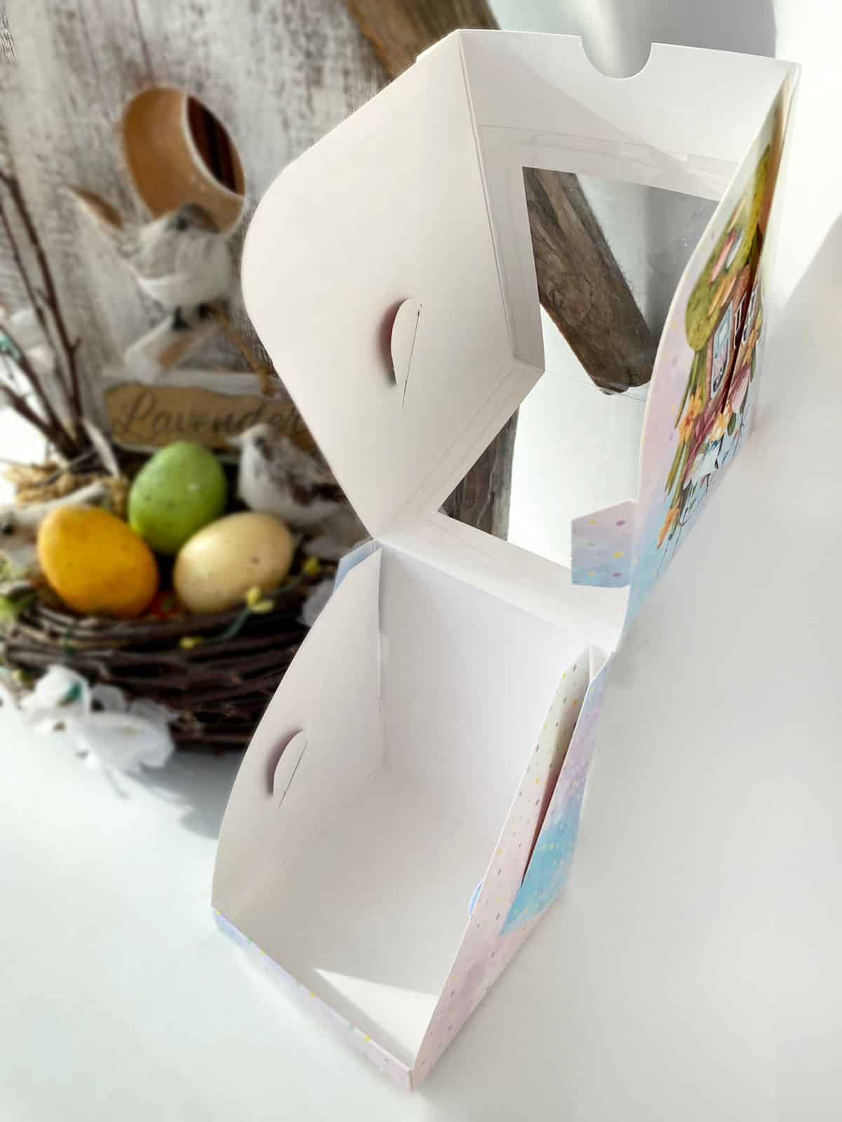 upakovka-pod-kulich-kapkejk-pashalnyj-domik-00548-3 Упаковка под 1 капкейк/кулич "Пасхальный Домик" — изображение 3
