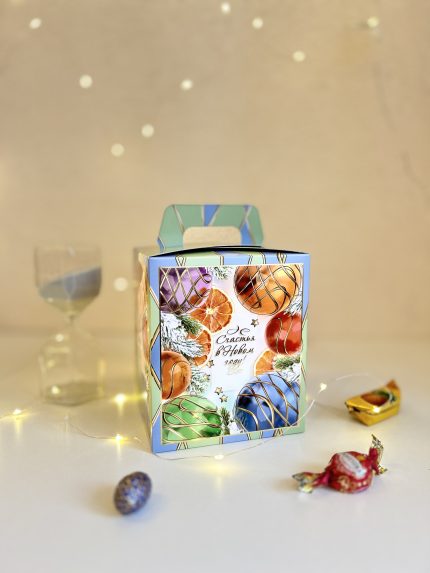 Коробка подарочная куб Магия праздника, 124х134х156 (+40) мм