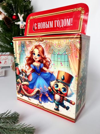Коробка подарочная Щелкунчик, 200х200х90 (+80) мм — изображение 3